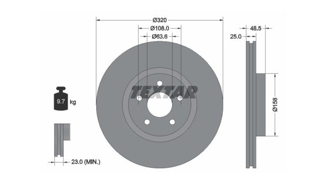 Disc de frana Volvo V50 (MW) 2004-2016 #2 0986479310