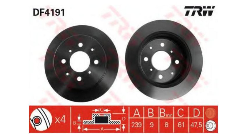 Disc de franare Acura Integra (1985-1990) #2 08571910