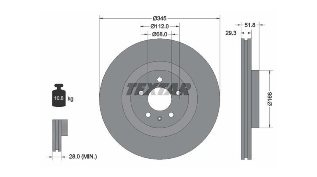 Disc de franare Audi AUDI A5 Cabriolet (8F7) 2009-2016 #2 0986479590