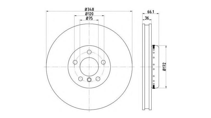 Disc de franare BMW 5 (F10, F18) 2009-2016 #2 150347920