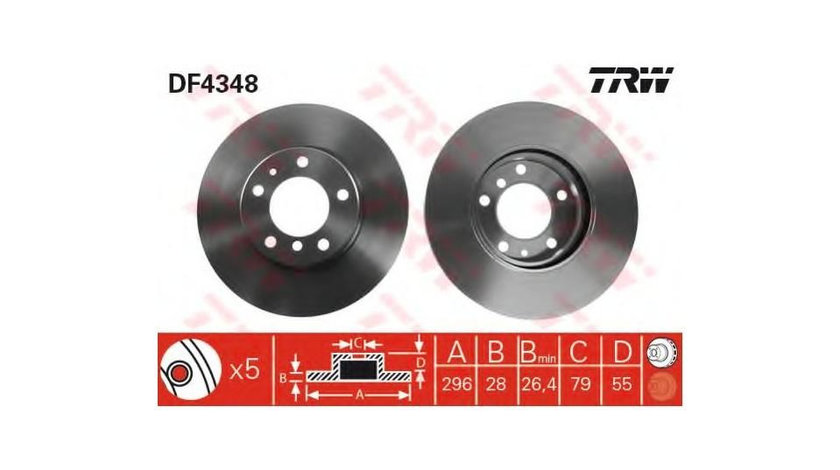 Disc de franare BMW 5 Touring (E34) 1991-1997 #2 09711510