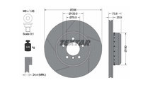 Disc de franare BMW BMW 1 (E87) 2003-2013 #2 09864...