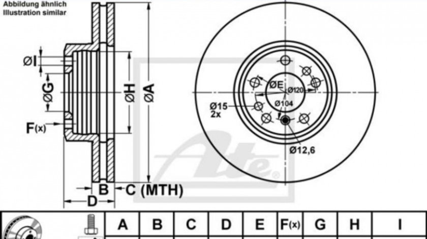 Disc de franare BMW X3 (E83) 2004-2016 #2 0986478974