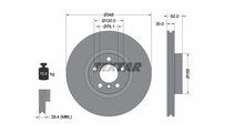 Disc de franare BMW X6 (F16, F86) 2014-2016 #3 098...