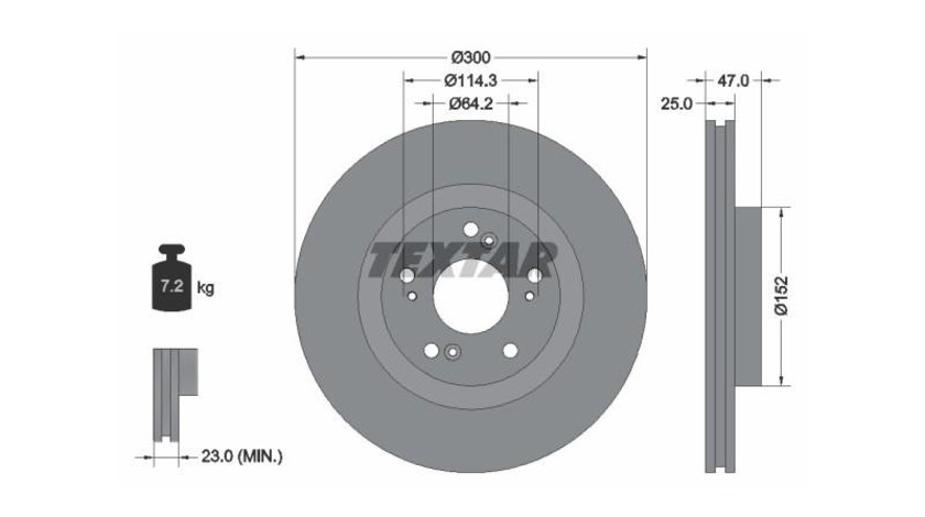 Disc de franare Honda CIVIC VIII Hatchback (FN, FK) 2005-2016 #2 0986479U53