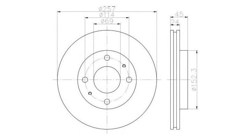 Disc de franare Hyundai ELANTRA (XD) 2000-2006 #2 0986478774