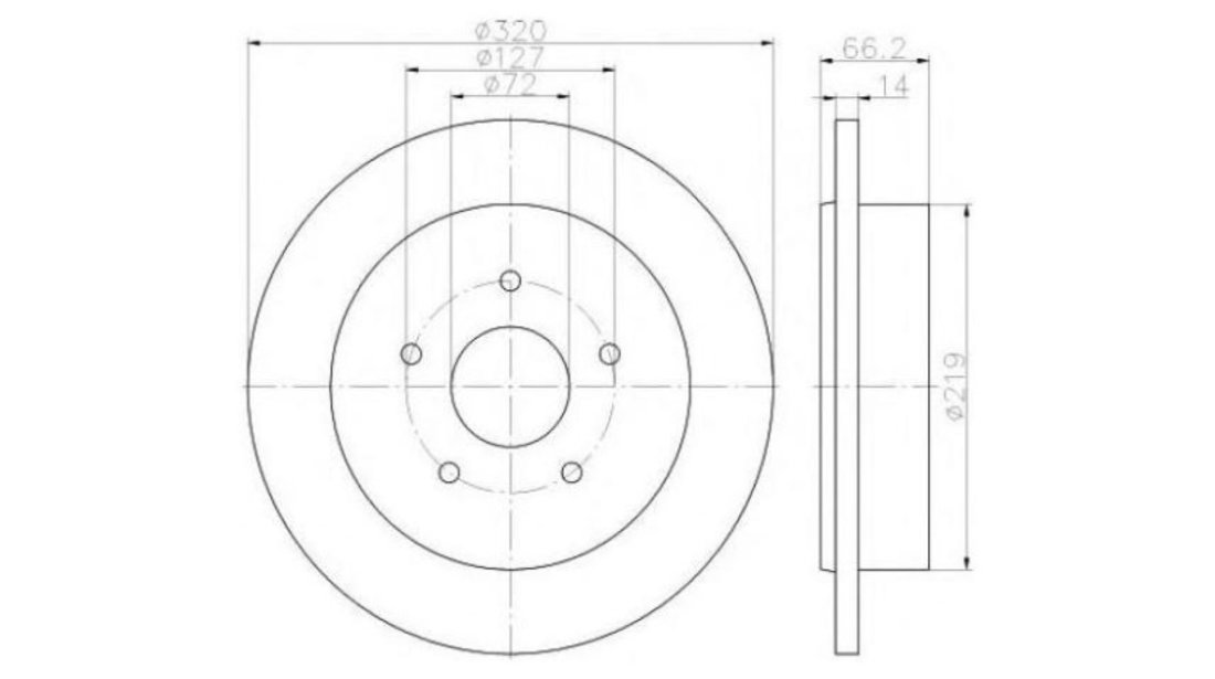 Disc de franare Jeep COMMANDER (XK) 2005-2010 #2 08A86311