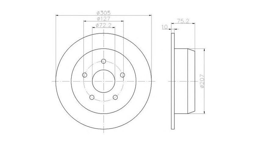 Disc de franare Jeep GRAND CHEROKEE Mk II (WJ, WG) 1998-2005 #2 08A53311