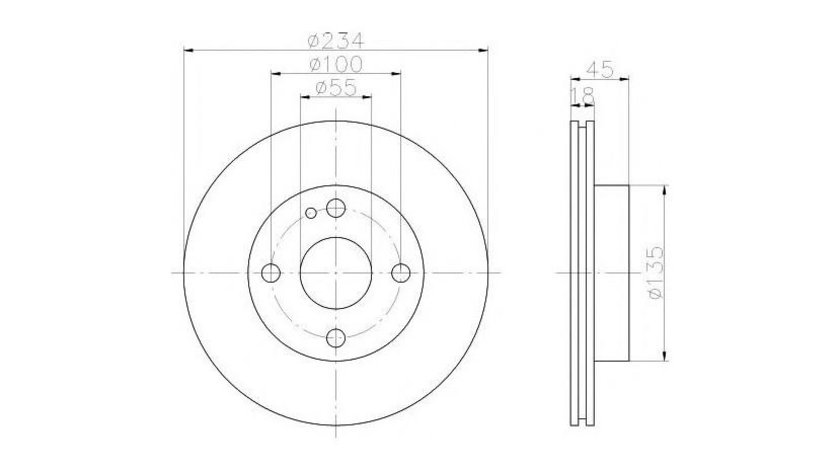 Disc de franare Mazda 323 S Mk V (BA) 1992-2003 #2 09586910