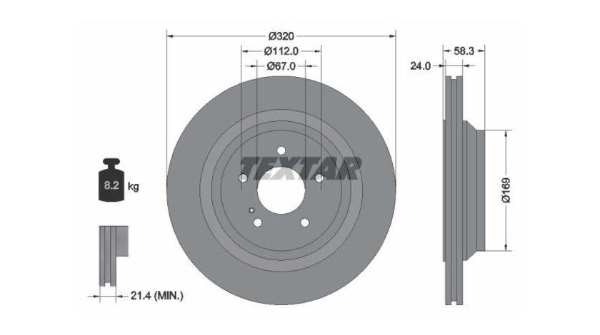 Disc de franare Mercedes SL (R230) 2001-2012 #2 0986479629