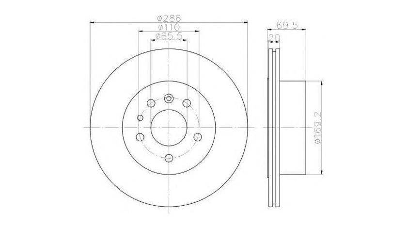 Disc de franare Opel OMEGA B combi (21_, 22_, 23_) 1994-2003 #2 0986479394