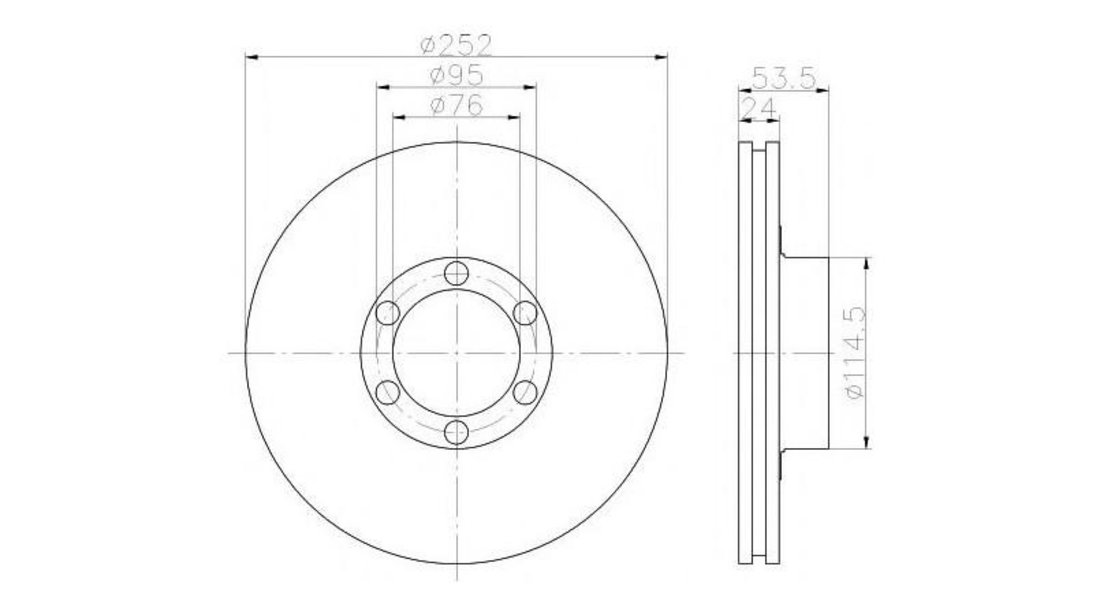 Disc de franare Renault TRAFIC bus (TXW) 1989-2001 #2 09335710