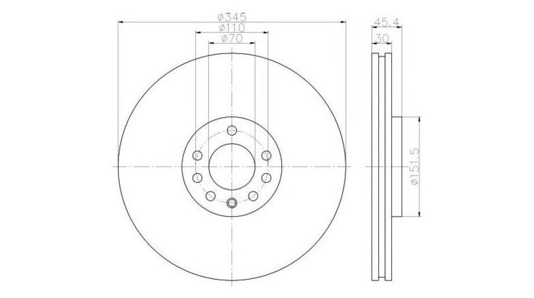 Disc de franare Saab 9-3 (YS3F) 2002-2016 #2 0986479A24