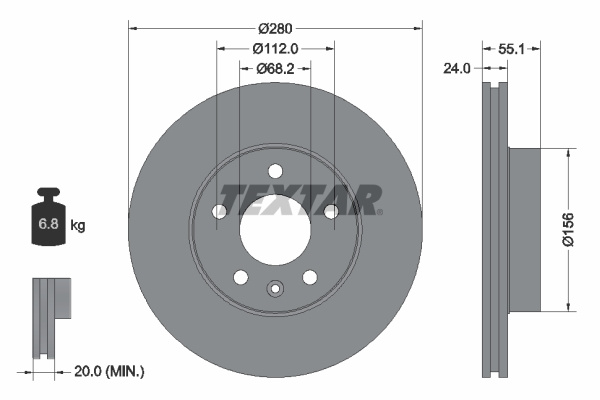 Disc frana (92083803 TEXTAR)