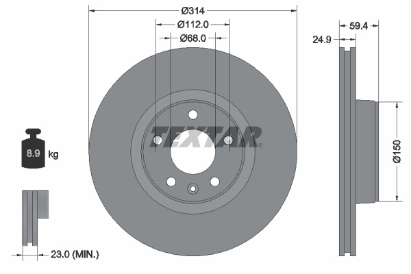 Disc frana (92132203 TEXTAR)