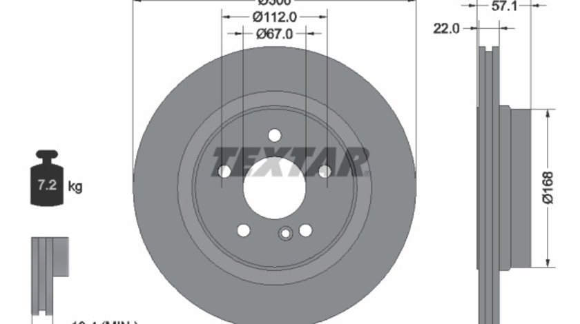 Disc frana (92163603 TEXTAR)