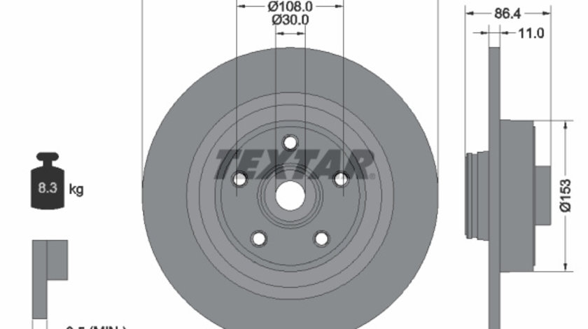 Disc frana (92175700 TEXTAR)