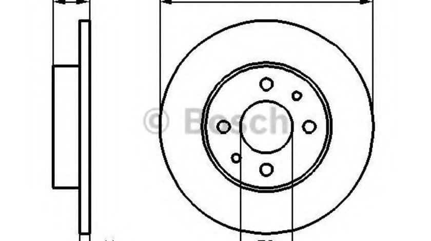 Disc frana ALFA ROMEO 145 (930) (1994 - 2001) BOSCH 0 986 478 342 piesa NOUA