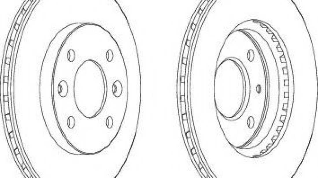 Disc frana ALFA ROMEO 146 (930) (1994 - 2001) FERODO DDF158-1 piesa NOUA