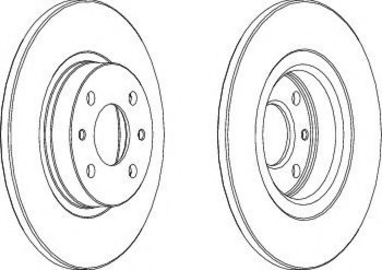 Disc frana ALFA ROMEO 155 (167) (1992 - 1997) FERODO DDF141 piesa NOUA