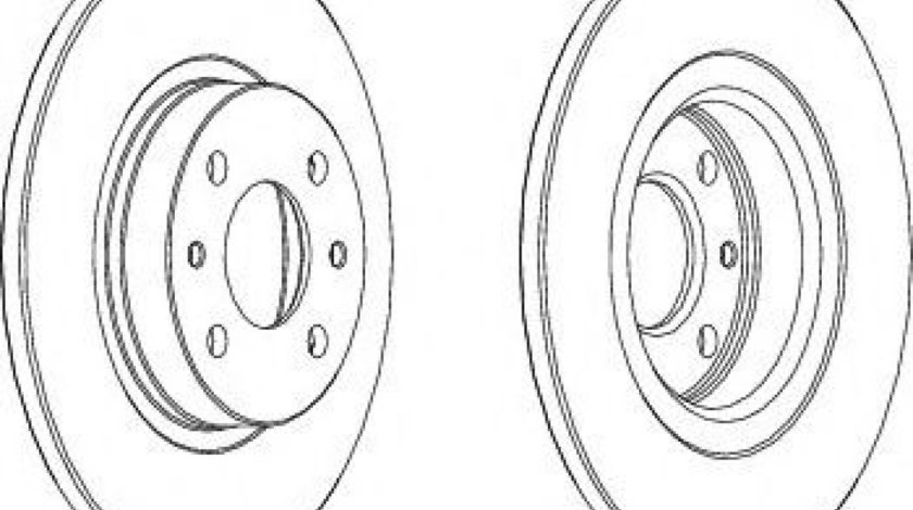 Disc frana ALFA ROMEO 155 (167) (1992 - 1997) FERODO DDF141 piesa NOUA