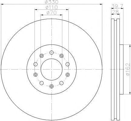 Disc frana ALFA ROMEO GIULIETTA (940) (2010 - 2016) TEXTAR 92220903 piesa NOUA