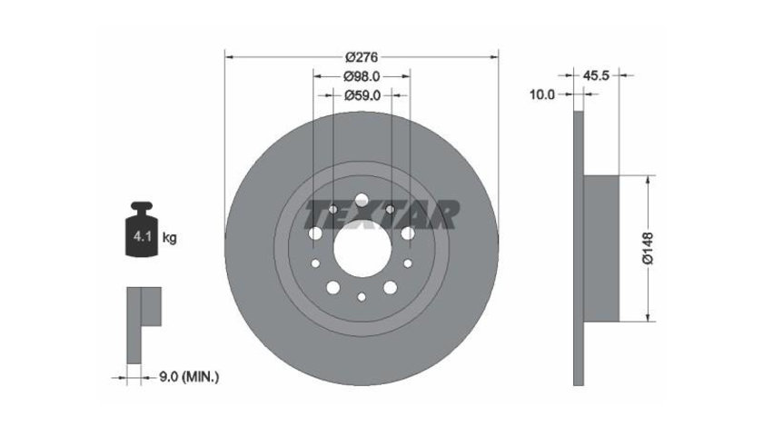 Disc frana Alfa Romeo GT (937) 2003-2010 #2 08786110