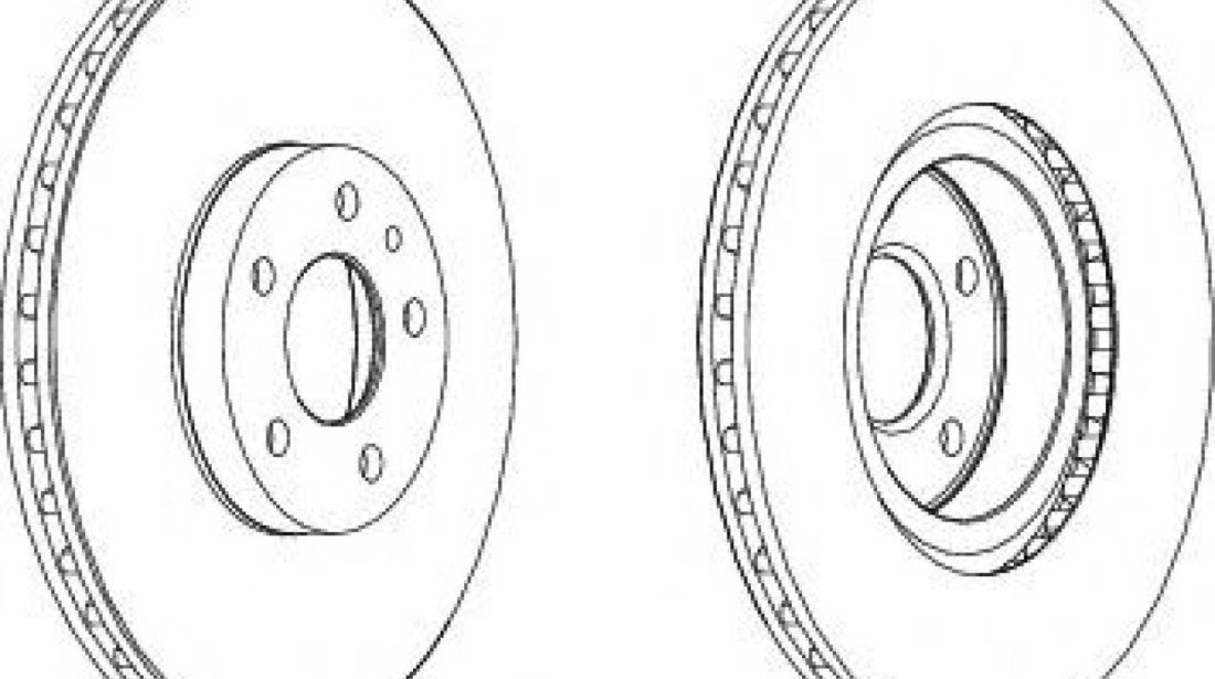 Disc frana ALFA ROMEO GTV (916C_) (1994 - 2005) FERODO DDF156 piesa NOUA