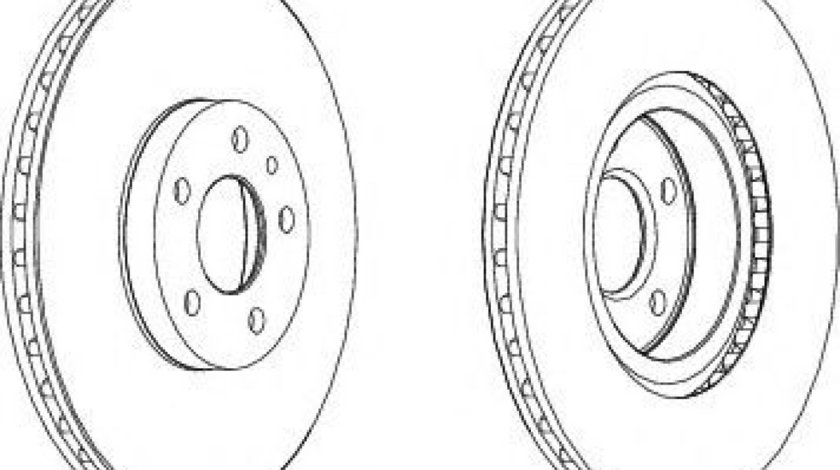 Disc frana ALFA ROMEO GTV (916C_) (1994 - 2005) FERODO DDF156 piesa NOUA