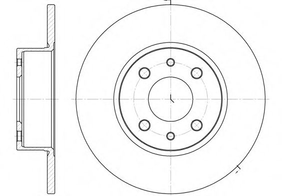 Disc frana ALFA ROMEO MITO (955) (2008 - 2016) REMSA 6150.00 piesa NOUA