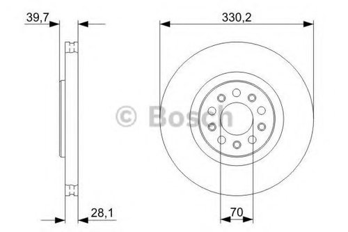 Disc frana ALFA ROMEO SPIDER (939_, 939) (2006 - 2010) BOSCH 0 986 479 C82 piesa NOUA