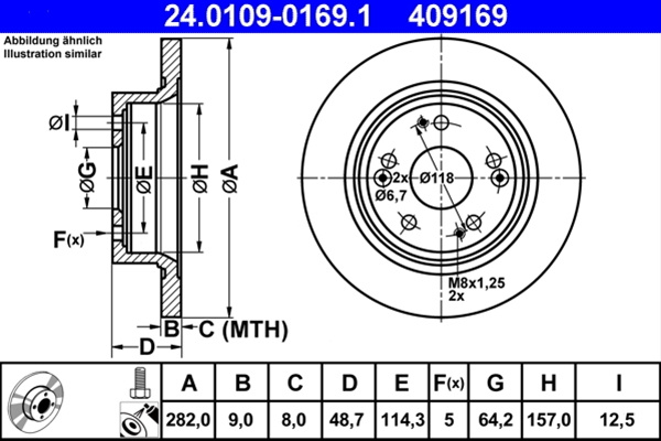 Disc Frana Ate Honda 24.0109-0169.1