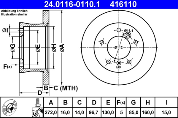 Disc Frana Ate Vag 24.0116-0110.1