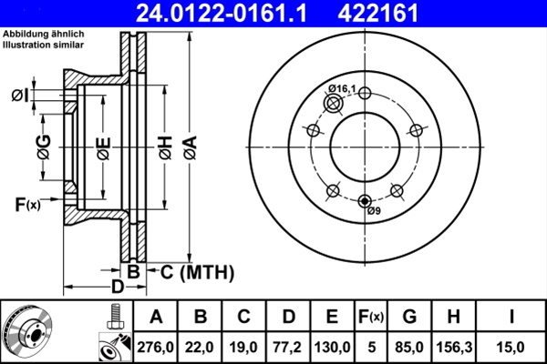 Disc Frana Ate Vag 24.0122-0161.1