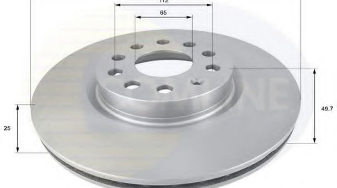 Disc frana AUDI A1 (8X1, 8XK, 8XF) (2010 - 2016) COMLINE ADC1449V piesa NOUA