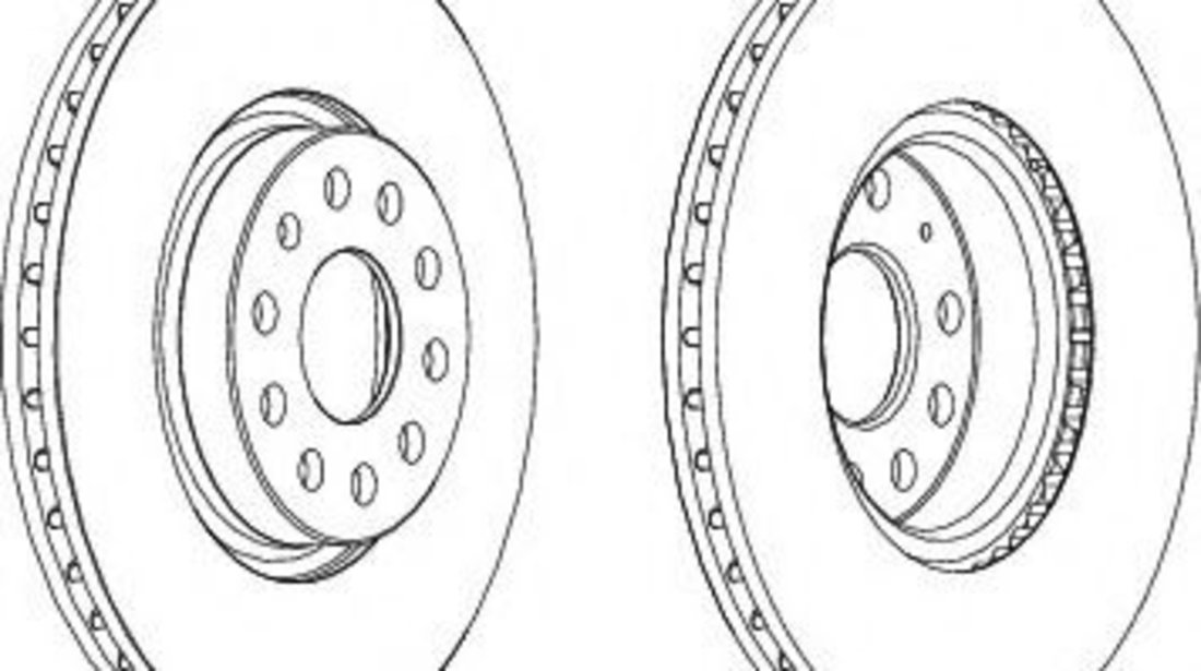 Disc frana AUDI A1 (8X1, 8XK, 8XF) (2010 - 2016) FERODO DDF1305 piesa NOUA