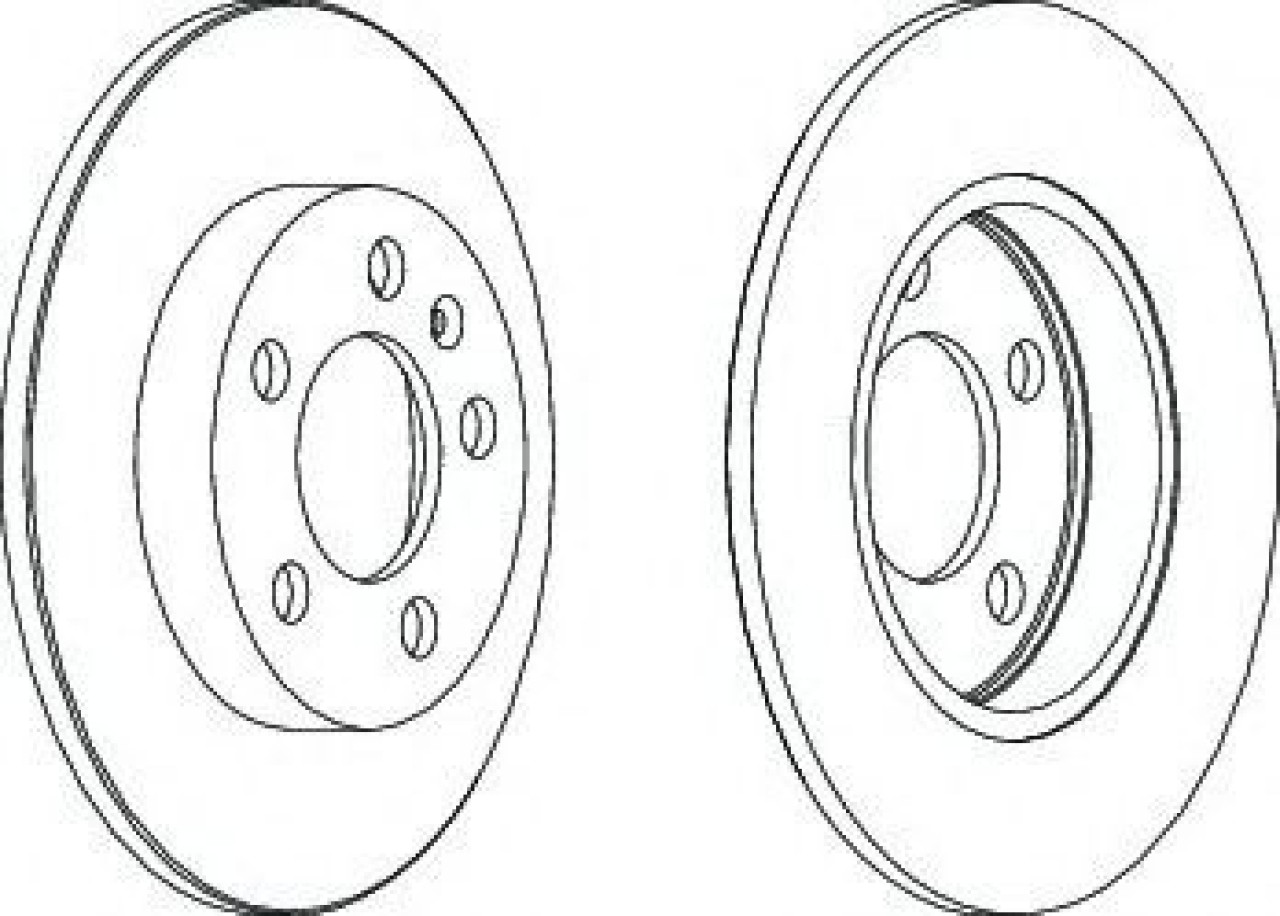 Disc frana AUDI A3 (8L1) (1996 - 2003) FERODO DDF1155C piesa NOUA