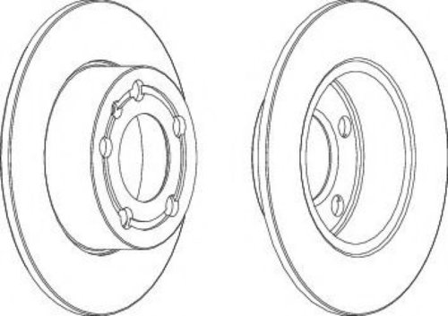 Disc frana AUDI A3 (8L1) (1996 - 2003) FERODO DDF929 piesa NOUA