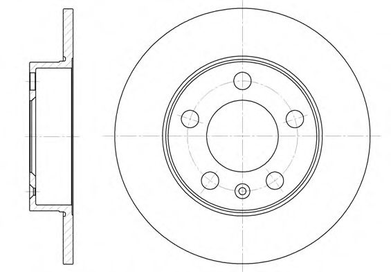 Disc frana AUDI A3 (8L1) (1996 - 2003) REMSA 6547.00 piesa NOUA