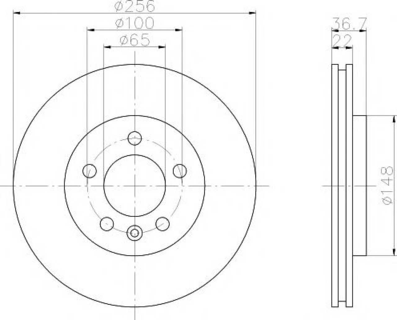 Disc frana AUDI A3 (8L1) (1996 - 2003) TEXTAR 92098603 piesa NOUA