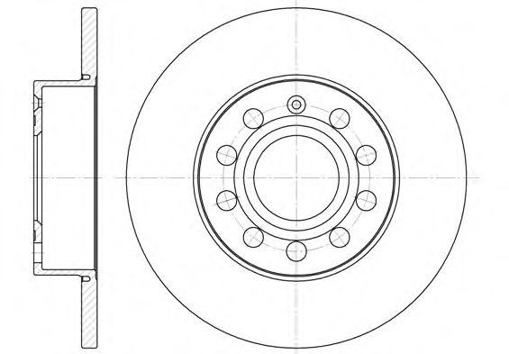 Disc frana AUDI A3 Cabriolet (8P7) (2008 - 2013) REMSA 6650.00 piesa NOUA