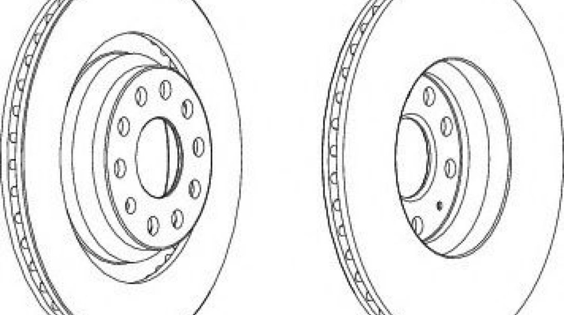 Disc frana AUDI A3 Sportback (8PA) (2004 - 2013) FERODO DDF1503C piesa NOUA