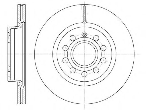 Disc frana AUDI A3 Sportback (8PA) (2004 - 2013) REMSA 6647.10 piesa NOUA