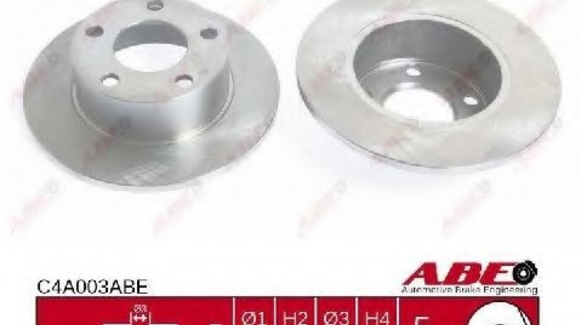 Disc frana AUDI A4 (8E2, B6) (2000 - 2004) ABE C4A003ABE piesa NOUA