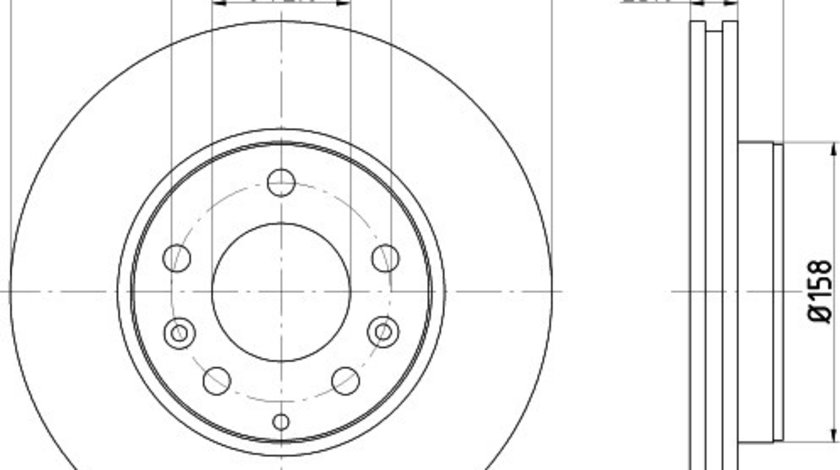 Disc frana AUDI A4 (8E2, B6) (2000 - 2004) KRIEGER 0950004139 piesa NOUA