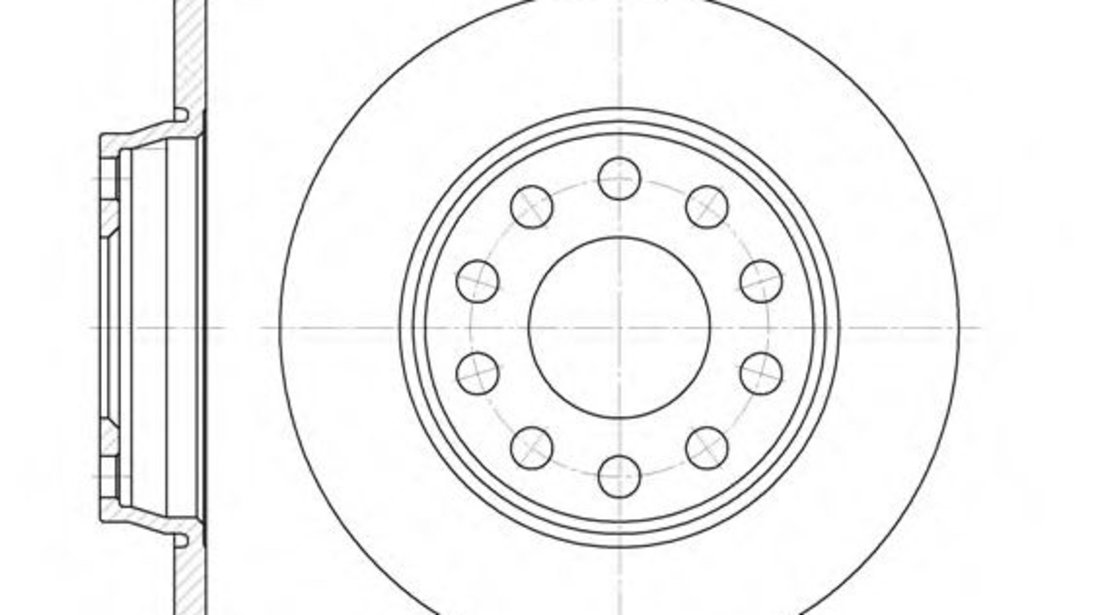 Disc frana AUDI A4 (8E2, B6) (2000 - 2004) REMSA 6731.00 piesa NOUA