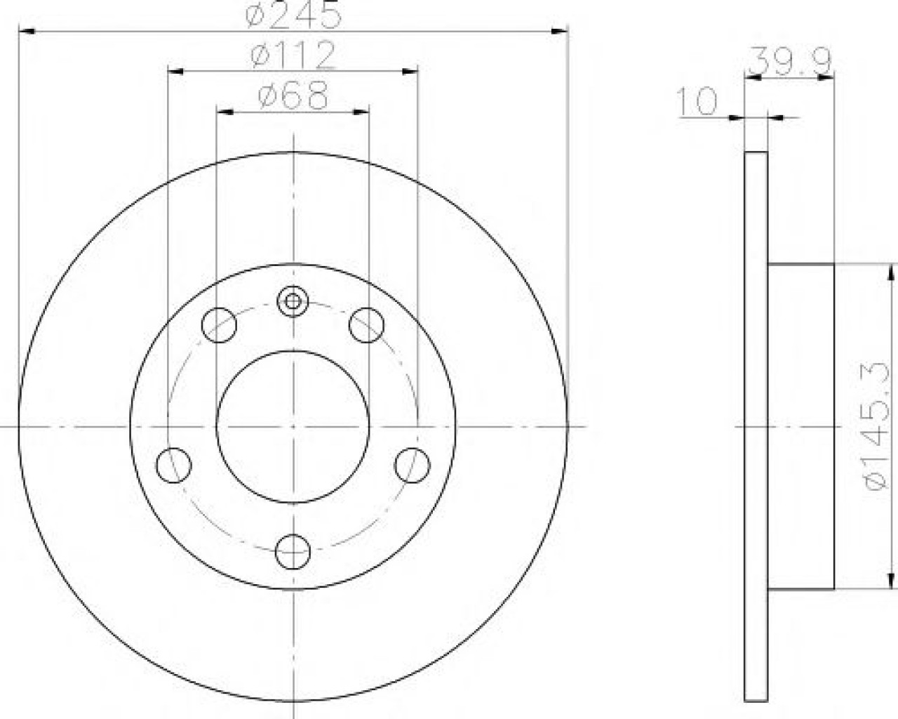 Disc frana AUDI A4 (8E2, B6) (2000 - 2004) TEXTAR 92106203 piesa NOUA