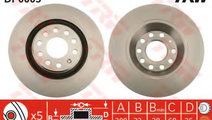 Disc frana AUDI A4 (8E2, B6) (2000 - 2004) TRW DF6...