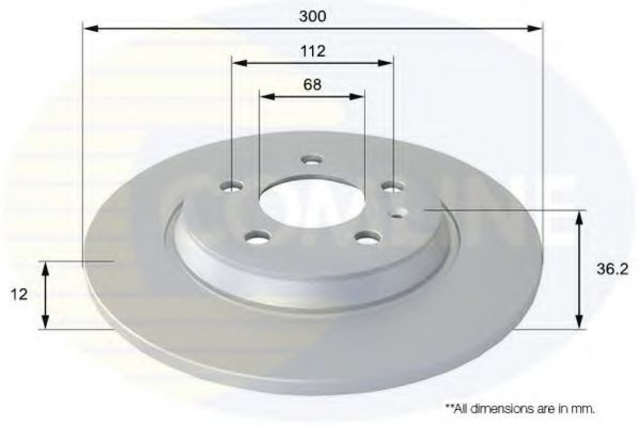 Disc frana AUDI A4 (8K2, B8) (2007 - 2015) COMLINE ADC1478 piesa NOUA