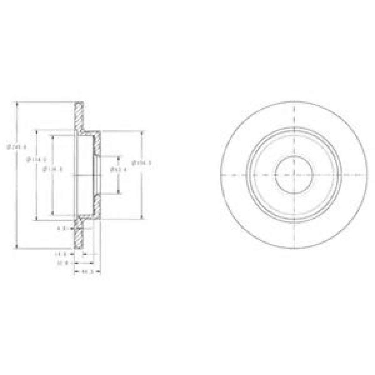 Disc frana AUDI A4 Avant (8ED, B7) (2004 - 2008) DELPHI BG3673 piesa NOUA